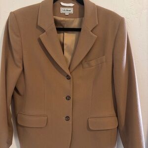 Vintage L.L.Bean Wool Cashmere Blazer 14P